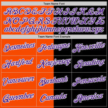 Загрузить изображение в средство просмотра галереи, Custom Black Purple-Orange Split Fashion Performance T-Shirt