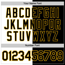 Load image into Gallery viewer, Custom Black White-Gold Split Fashion Performance T-Shirt