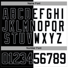 Laden Sie das Bild in den Galerie-Viewer, Custom Black Gray-White Split Fashion Hockey Lace Neck Jersey