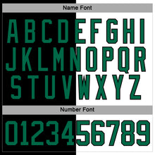 Laden Sie das Bild in den Galerie-Viewer, Custom Black Kelly Green-White Split Fashion Hockey Lace Neck Jersey