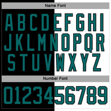 Charger l'image dans la galerie, Custom Black Teal-White Split Fashion Hockey Lace Neck Jersey