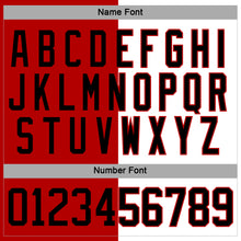Load image into Gallery viewer, Custom Red Black-White Split Fashion Hockey Lace Neck Jersey