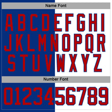 Charger l'image dans la galerie, Custom Royal Red-White Split Fashion Hockey Lace Neck Jersey