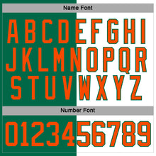 Charger l'image dans la galerie, Custom Kelly Green Orange-White Split Fashion Hockey Lace Neck Jersey