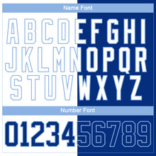 Загрузить изображение в средство просмотра галереи, Custom Royal Light Blue-White Split Fashion Hockey Lace Neck Jersey