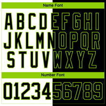Load image into Gallery viewer, Custom Black Neon Green-White Split Fashion Hockey Lace Neck Jersey