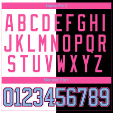 Загрузить изображение в средство просмотра галереи, Custom Black Light Blue Pink-White Split Fashion Hockey Lace Neck Jersey