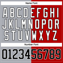 Charger l'image dans la galerie, Custom Red Black Gray-White Split Fashion Hockey Lace Neck Jersey