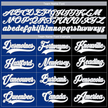 Charger l'image dans la galerie, Custom Black White Royal-Gray Split Fashion Hockey Lace Neck Jersey