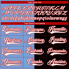 Charger l'image dans la galerie, Custom Black Red Powder Blue-White Split Fashion Hockey Lace Neck Jersey