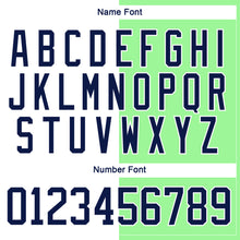 Charger l'image dans la galerie, Custom Pea Green Navy-White Split Fashion Hockey Lace Neck Jersey