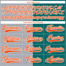 Charger l'image dans la galerie, Custom Teal Orange Gray-White Split Fashion Hockey Lace Neck Jersey