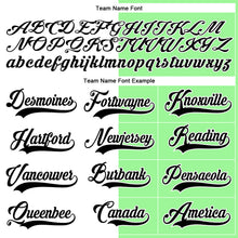 Charger l'image dans la galerie, Custom Pea Green Black-White Split Fashion Hockey Lace Neck Jersey