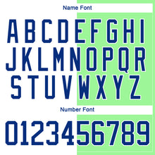 Charger l'image dans la galerie, Custom Pea Green Royal-White Split Fashion Hockey Lace Neck Jersey