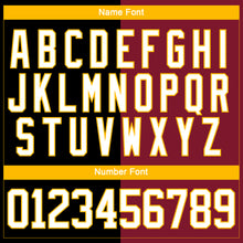 Charger l'image dans la galerie, Custom Crimson White Black-Gold Split Fashion Hockey Lace Neck Jersey