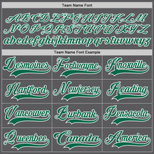 Charger l'image dans la galerie, Custom Steel Gray Kelly Green-White Hockey Lace Neck Jersey