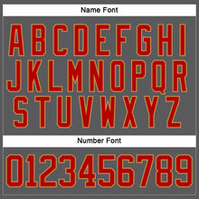 Charger l'image dans la galerie, Custom Steel Gray Red-Old Gold Hockey Lace Neck Jersey