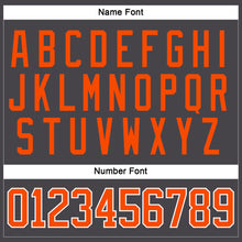 Load image into Gallery viewer, Custom Steel Gray Orange-White Hockey Jersey