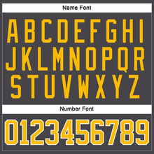 Загрузить изображение в средство просмотра галереи, Custom Steel Gray Gold-White Hockey Jersey