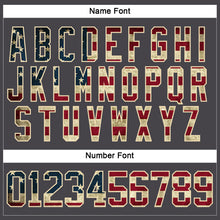 Load image into Gallery viewer, Custom Steel Gray Vintage USA Flag Cream-Black Hockey Jersey