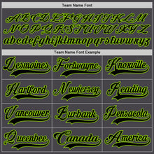 Charger l'image dans la galerie, Custom Steel Gray Black-Neon Green Hockey Jersey