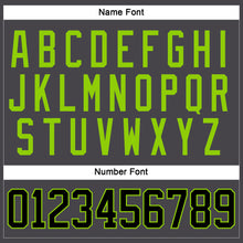 Charger l'image dans la galerie, Custom Steel Gray Black-Neon Green Hockey Jersey