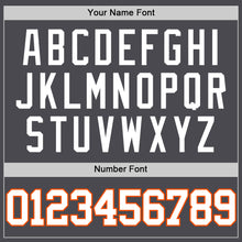 Charger l'image dans la galerie, Custom Steel Gray White-Orange Authentic Basketball Jersey