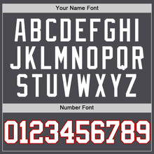 Charger l'image dans la galerie, Custom Steel Gray White-Red Authentic Basketball Jersey