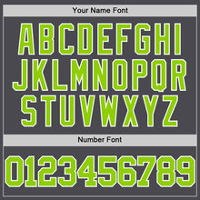 Charger l'image dans la galerie, Custom Steel Gray Neon Green-White Authentic Basketball Jersey