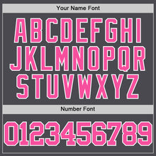 Charger l'image dans la galerie, Custom Steel Gray Pink-White Authentic Basketball Jersey