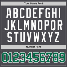 Charger l'image dans la galerie, Custom Steel Gray Kelly Green-White Authentic Basketball Jersey