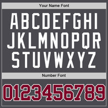 Charger l'image dans la galerie, Custom Steel Gray Maroon-White Authentic Basketball Jersey