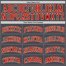 Charger l'image dans la galerie, Custom Steel Gray Red-Cream Authentic Basketball Jersey