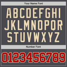 Charger l'image dans la galerie, Custom Steel Gray Red-Cream Authentic Basketball Jersey