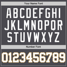 Laden Sie das Bild in den Galerie-Viewer, Custom Steel Gray White-Old Gold Authentic Basketball Jersey