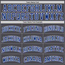 Charger l'image dans la galerie, Custom Steel Gray Royal-White Authentic Basketball Jersey