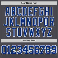 Charger l'image dans la galerie, Custom Steel Gray Royal-White Authentic Basketball Jersey