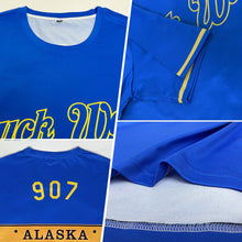 Laden Sie das Bild in den Galerie-Viewer, Custom Royal Royal-Gold Performance T-Shirt