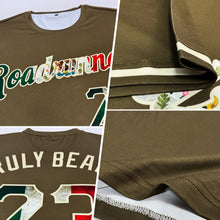 Load image into Gallery viewer, Custom Olive Vintage Mexican Flag-City Cream Performance Salute To Service T-Shirt

