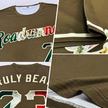 Charger l'image dans la galerie, Custom Olive Vintage Mexican Flag-City Cream Performance Salute To Service T-Shirt