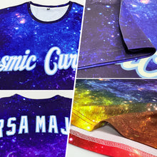 Charger l'image dans la galerie, Custom Galactic White-Light Blue 3D Performance T-Shirt