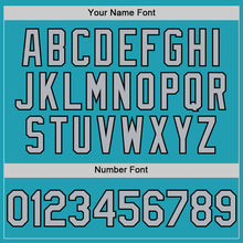 Charger l'image dans la galerie, Custom Teal Gray-Black Mesh Authentic Throwback Baseball Jersey