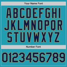 Load image into Gallery viewer, Custom Teal Navy-Old Gold Mesh Authentic Throwback Baseball Jersey