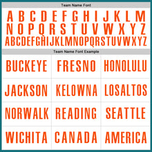 Load image into Gallery viewer, Custom Teal White-Orange Authentic Baseball Jersey