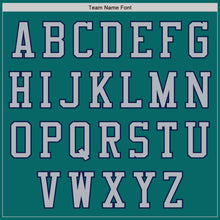 Charger l'image dans la galerie, Custom Teal Gray-Navy Authentic Baseball Jersey