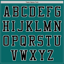 Charger l'image dans la galerie, Custom Teal Black-White Authentic Baseball Jersey