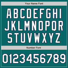 Laden Sie das Bild in den Galerie-Viewer, Custom Teal White-Navy Authentic Baseball Jersey