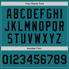 Load image into Gallery viewer, Custom Teal Black Authentic Baseball Jersey