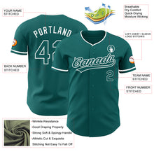 Charger l'image dans la galerie, Custom Teal-White Authentic Baseball Jersey