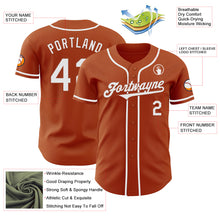 Загрузить изображение в средство просмотра галереи, Custom Texas Orange White Authentic Baseball Jersey